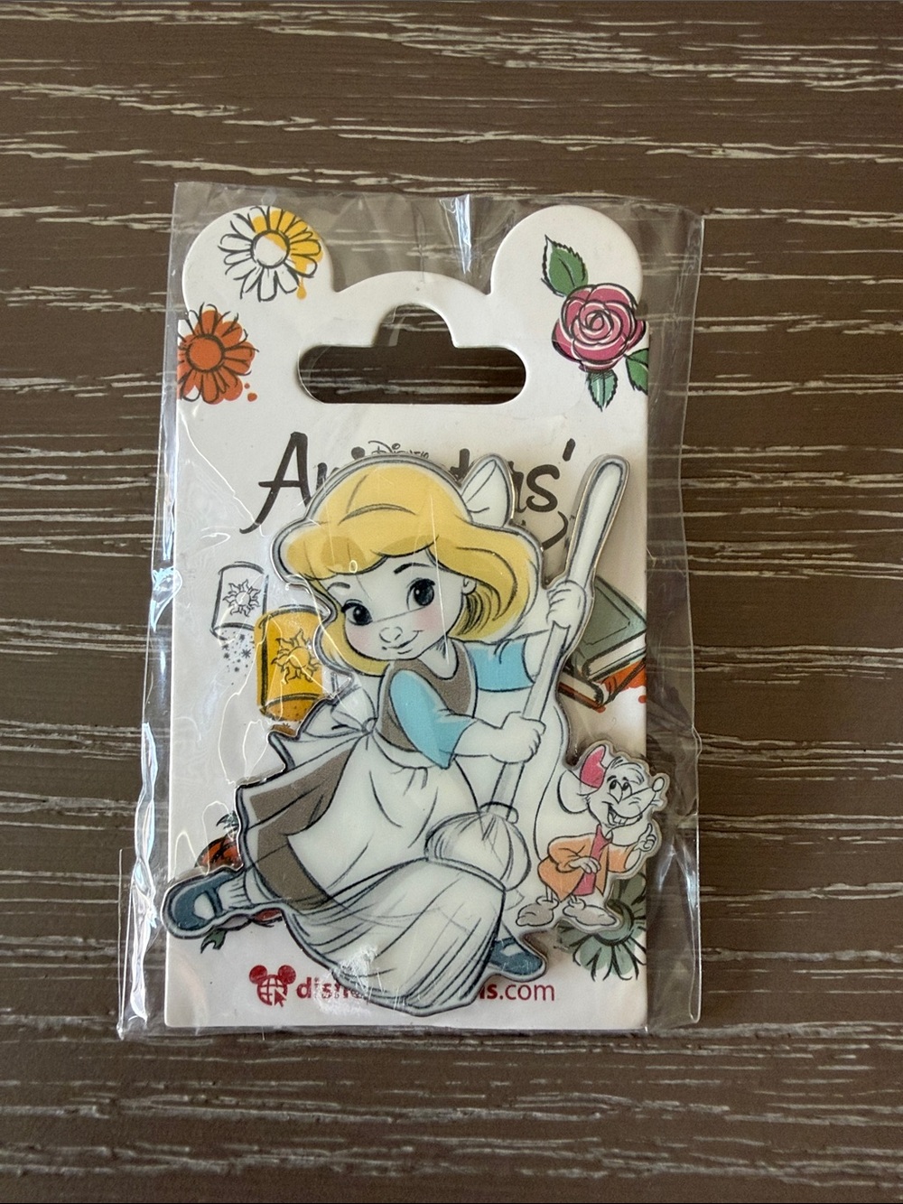 Disney Paris Cinderella  Enamel Pin with Blonde Hair and Blue Outfit